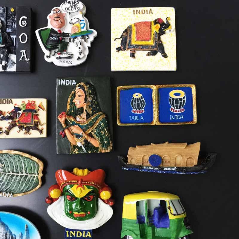 Индийский слон 3D магнит на холодильник сувенирная подарочная коллекция украшения Тадж-Махал магнитная наклейка магнит на холодильник