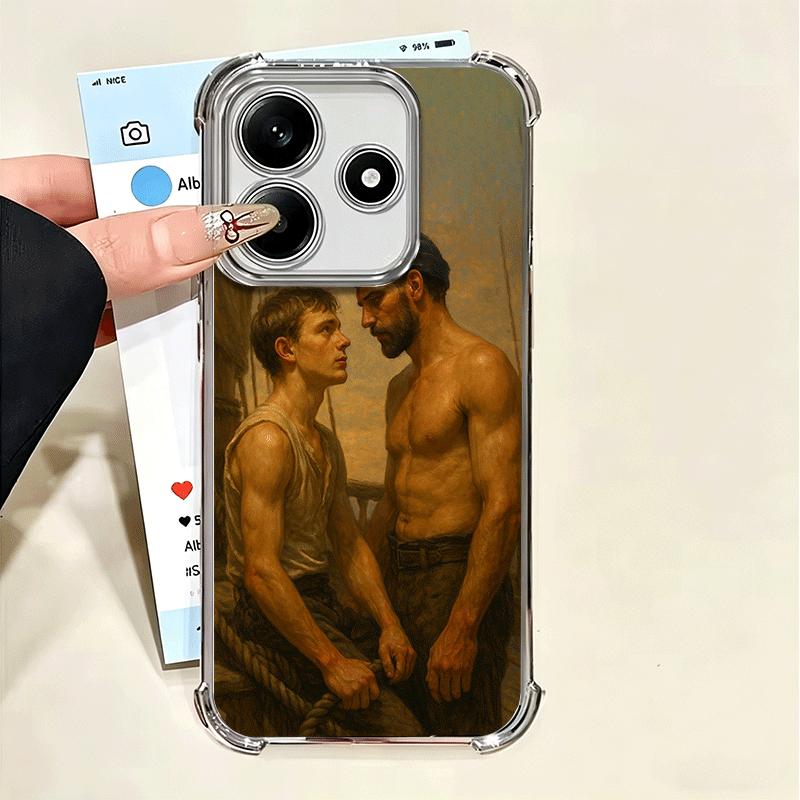 Muscle Man Gay Fitness Soft Phone Case For Xiaomi Poco X7 X8 Pro Max X6 X5 X3 F8 Ultra F7 M8 M7 M5S Redmi 15C 15A 15 14C 13C 12C