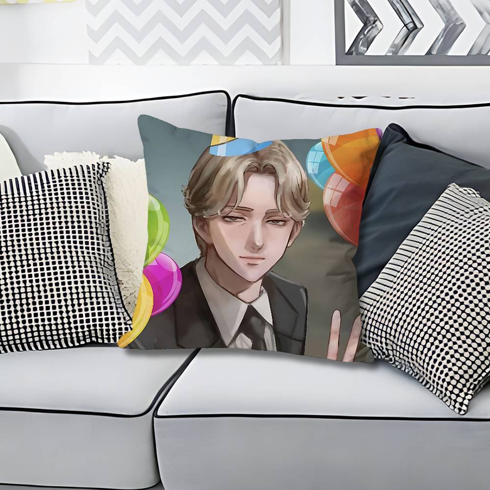 JJohan LLiebert Monster Anime Celebrity Merchandise AllMatch Printed Pillow Case Sofa Car Office Room Decoration Protector
