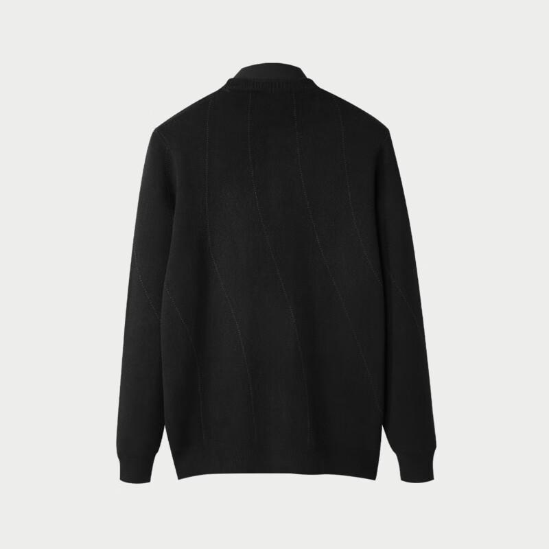 HLA Men's Double Collar Faux Two-Piece Knit Sweater