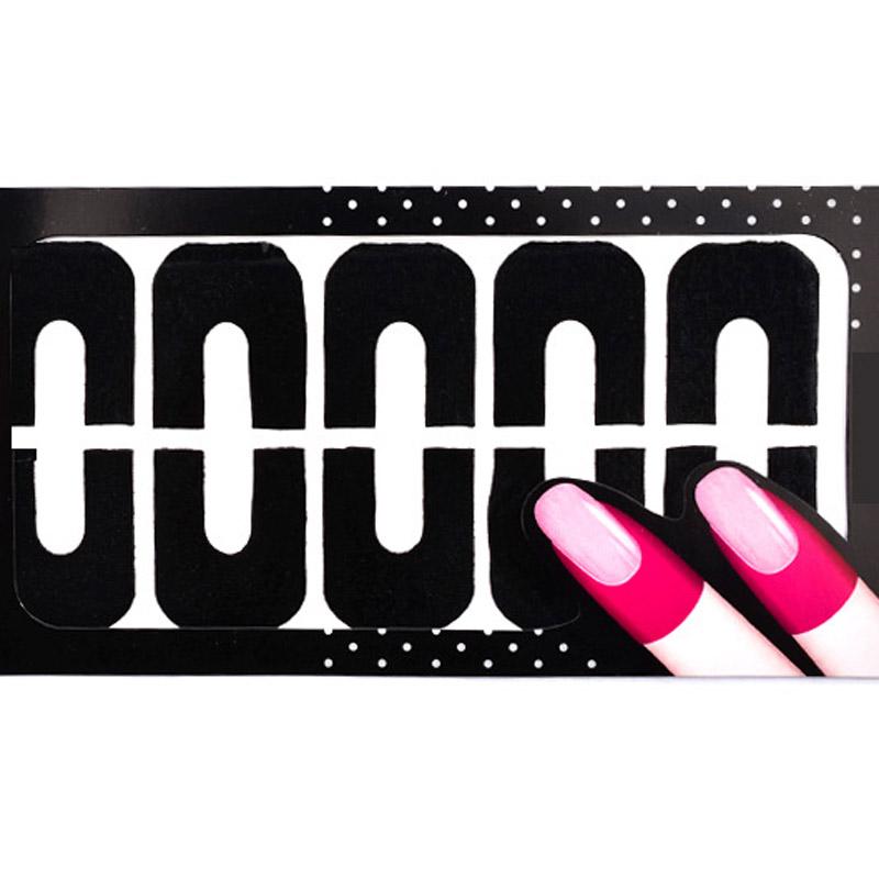 10 шт./лист защитных наклеек для лака для ногтей, держатель для инструментов, креативный U-образный, водонепроницаемый, прочный, чехол для пальцев маникюрного инструмента