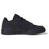 Adidas Originals Forum Top Grain Leather TPU Comfortable Simple Low-Top Skate Shoes Men Sneakers Black ID0990