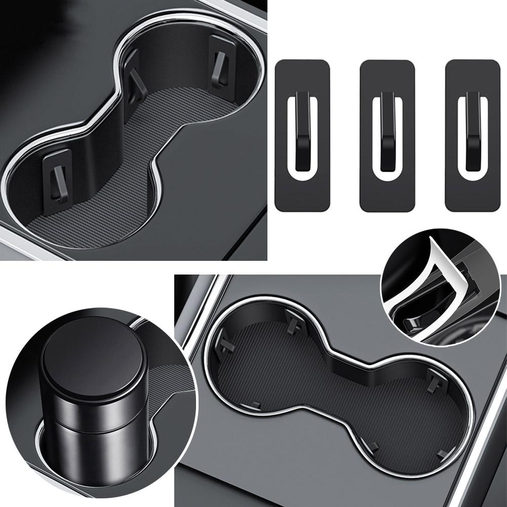 Car Cup Holder Limiter Fixing Clip Self-adhesive Universal Auto Water Cup Slot Limit Pad Car Bottle Console Slot Slip Limiter