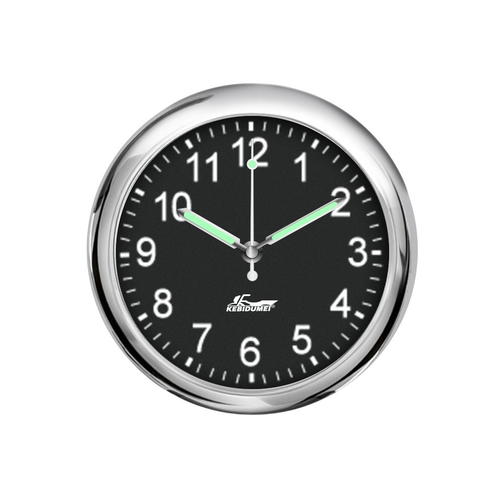 Автомобильные часы с наклейкой, мини-кварцевые часы на автомобильный воздуховод, часы на розетку с функцией флуоресценции, аксессуары для стайлинга автомобиля