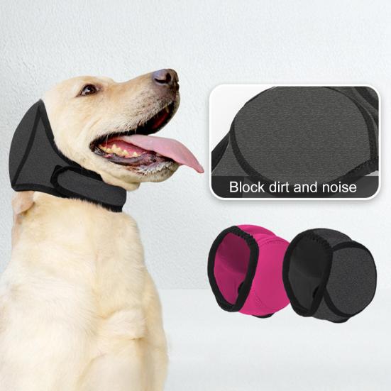 Наушники для собак No Shake Ear Wrap эластичные водонепроницаемые наушники для защиты ушей от гематомы купание сушка плавание шум снятие беспокойства