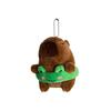 Capybara Swimming Circle Plush Keychain Doll Pendant Bag Decoration Gift Kids