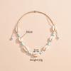 Shell Shell Beaded Necklace Adjustable Adjustable Neck Chain Minimalist Shell Braided Chain  Woman