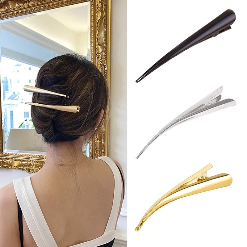 Длинные Металлические Зажимы для Волос Рожок Зажим Зажимы для Волос Аксессуары для Волос Утиный Клюв Парикмахерская Салон Наконечник Зажим