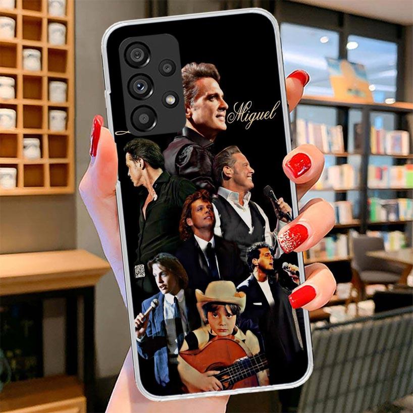 L-Luis M-Miguel Singer Phone Case For Samsung Galaxy A12 A22 A32 A52 A72 A02S Phone Case Note 20 Ultra 10 S10 Plus A51 A71 A50S