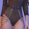 New Arrived Women PU Leather Joker Sexy Performance Jewelry Waist Chain Punk Trend Tassel Chain Waisst Belt