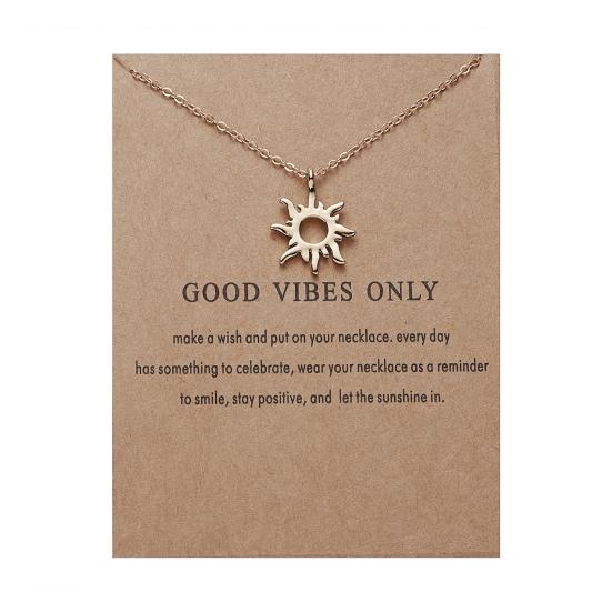 Золотое колье-чокер для женщин, ожерелье с подвеской в виде солнца/бабочки/совы/птицы, позолоченная цепочка