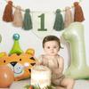 1set Handmade Boho 1st Birthday High Chair Banner Party Decoration For Girl Baby Shower Wall Hangings Decorative For Kids Bedroom
