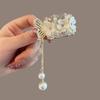 Fashion Rhinestone Tassel Pearl Hair Claws Flowers Hair Clip Women Barrettes Ponytail Holder Hairpins Hair Accessories Gifts
