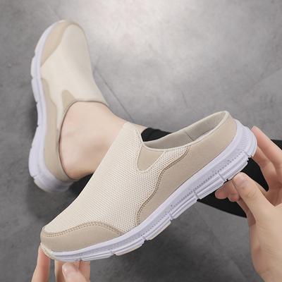 Новые женские тапочки-мешки большого размера, из летучей плетеной сетчатой ткани, на одном педале и половинной перетяжке