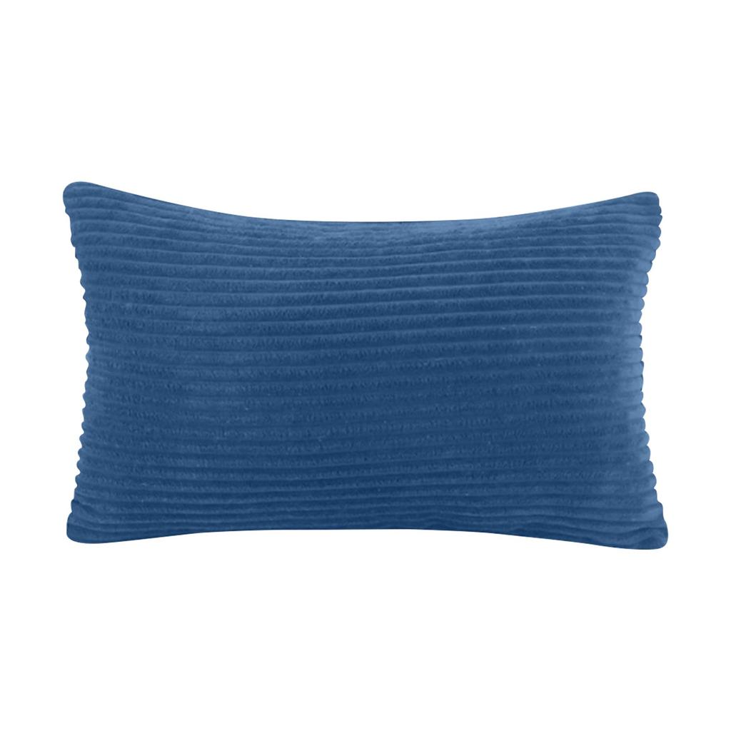 Домашний текстиль: Мягкий вельвет, полосатый бархат, прямоугольный декорированный чехол для подушки