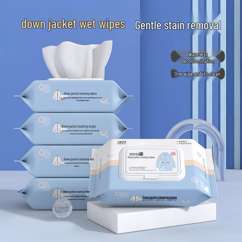 Портативные салфетки для удаления пятен без стирки для чистки пуховиков - Мощные, специализированные, сухие и влажные салфетки