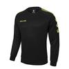Kelme Men's Pullover Sweatshirt, Long Sleeve Crew Neck, Training Print (Black, Size Small)