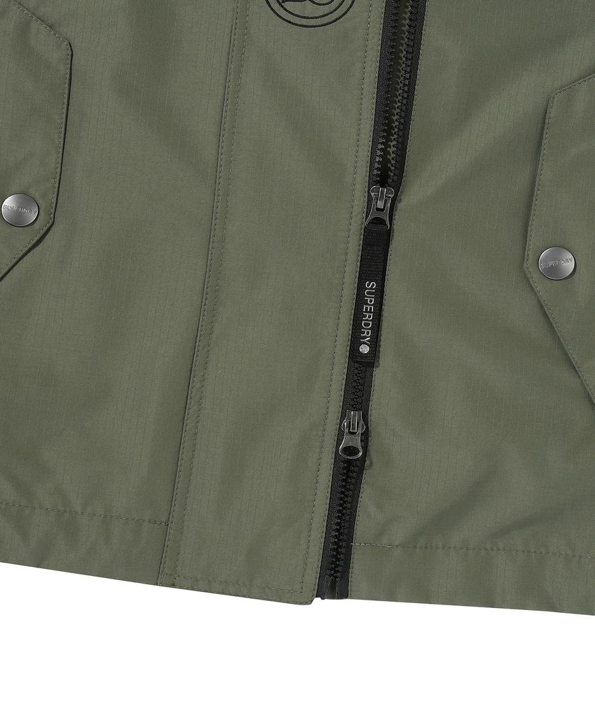 Ветровка Superdry с высоким воротником цвета хаки