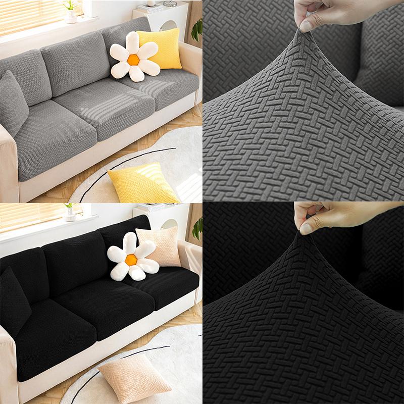 Knitted Jacquard Sofa Seat Cover Sofa Covers For Living Room Washable Stretch Sofas Cover Sofa Cushion Covers For Home Hotel