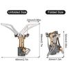 Портативная мини-складная прочная металлическая походная газовая плита для приготовления пищи, горелка