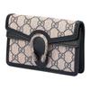 Gucci Dionysus Aged Flower Logo Tiger Head Buckle Chain Leather Messenger Bag Super Mini Female Blue And Beige