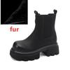 Fashion AIYUQI 2025 New Women's Chelsea Boots Thick-soled Slip-on Women Chimney Boots Large Size Fashion Female Ankle Boots