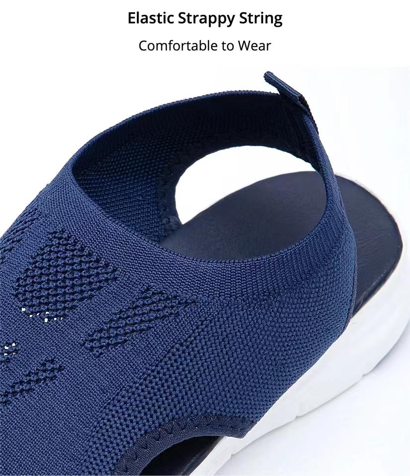 Женская летняя обувь, 2024, сандалии на платформе с сетчатым узором «рыбка», женские сандалии на танкетке с открытым носком, женская легкая повседневная обувь, Zapatillas Muje