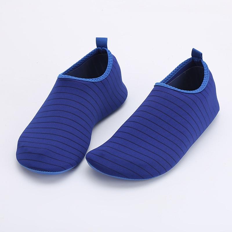 Unisex Women Men Stripe Water Shoes Socks Exercise Pool Beach Dance Swimming Diving Shoes