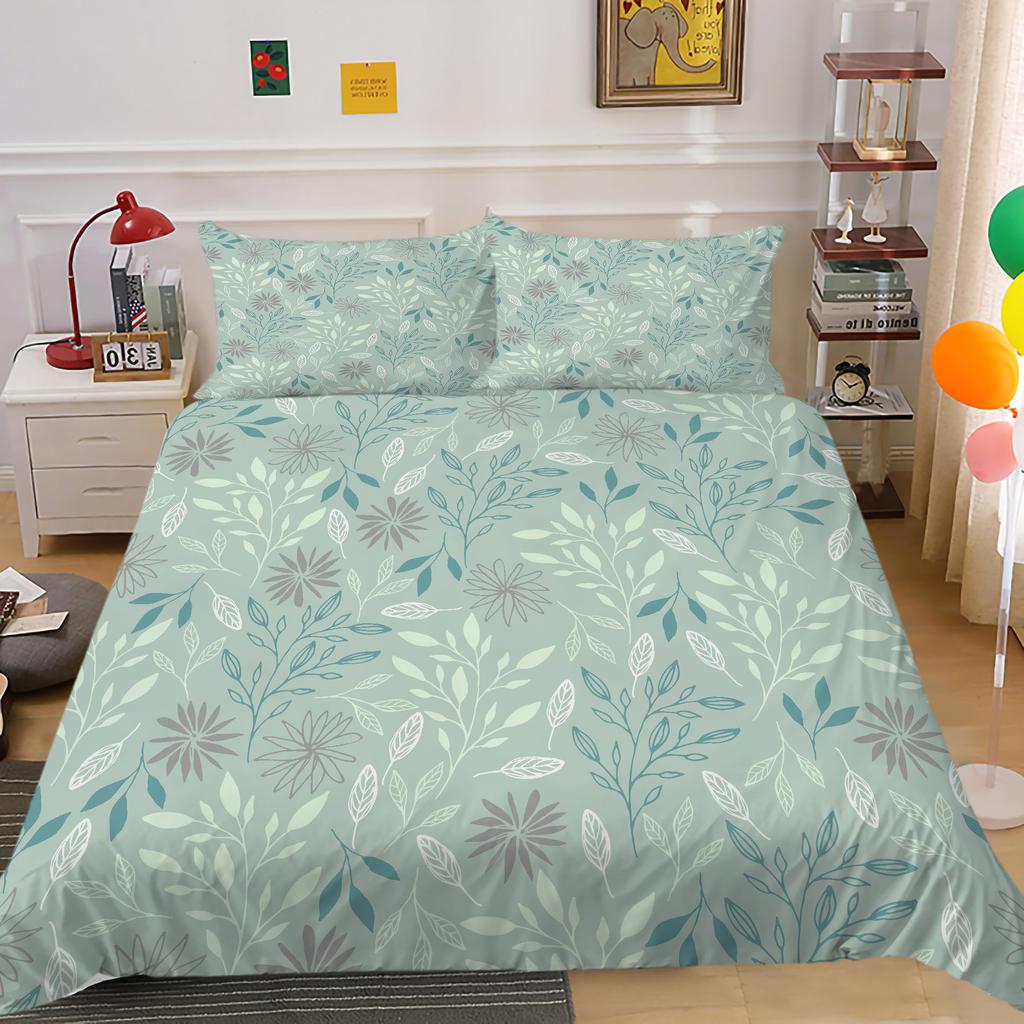 3D Geometric Bedding Set with Line Down Duvet and Pillowcase 2/3 Pieces AU180 * 210 Full Size Soft Home Decoration