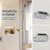Clip-on Design Soap Holder ABS Soap Tray Shower Rod Soap Dish  Bathroom Shower Kitchen Sink