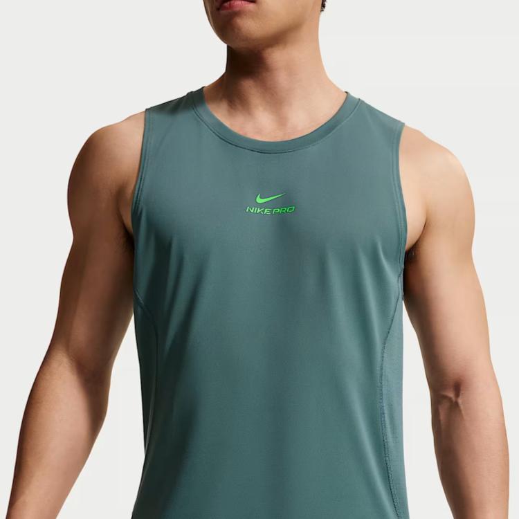 Nike Мужские майки Dri Fit Цвет: Минеральный сланец/Зеленый Основной цвет: Круглый вырез Средний IF2806-382