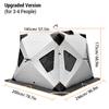 Утолщенная 4-слойная палатка для зимней рыбалки, палатка для зимней рыбалки, палатка для кемпинга в холодную погоду для 3-4 человек