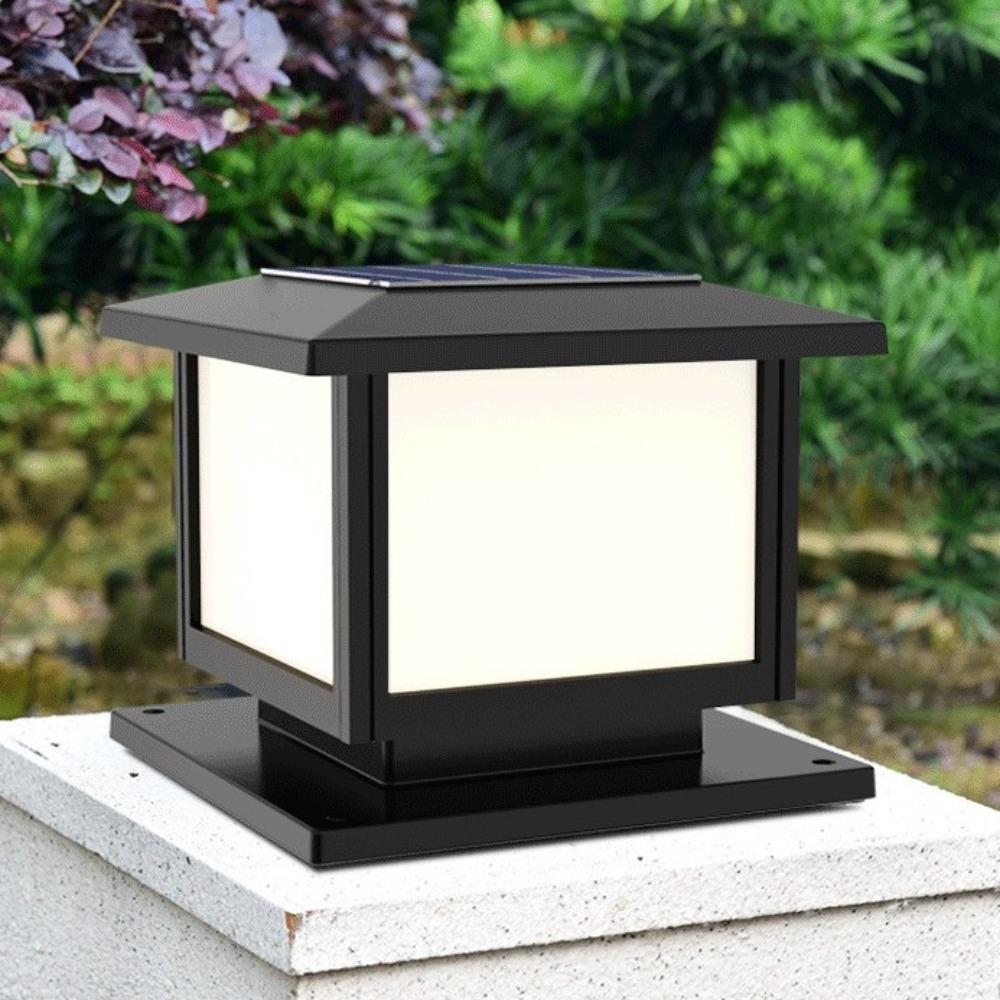 Waterproof LED Solar Pillar Light Garden Sunlight Outdoor Exterior Lights for Outdoor Fence