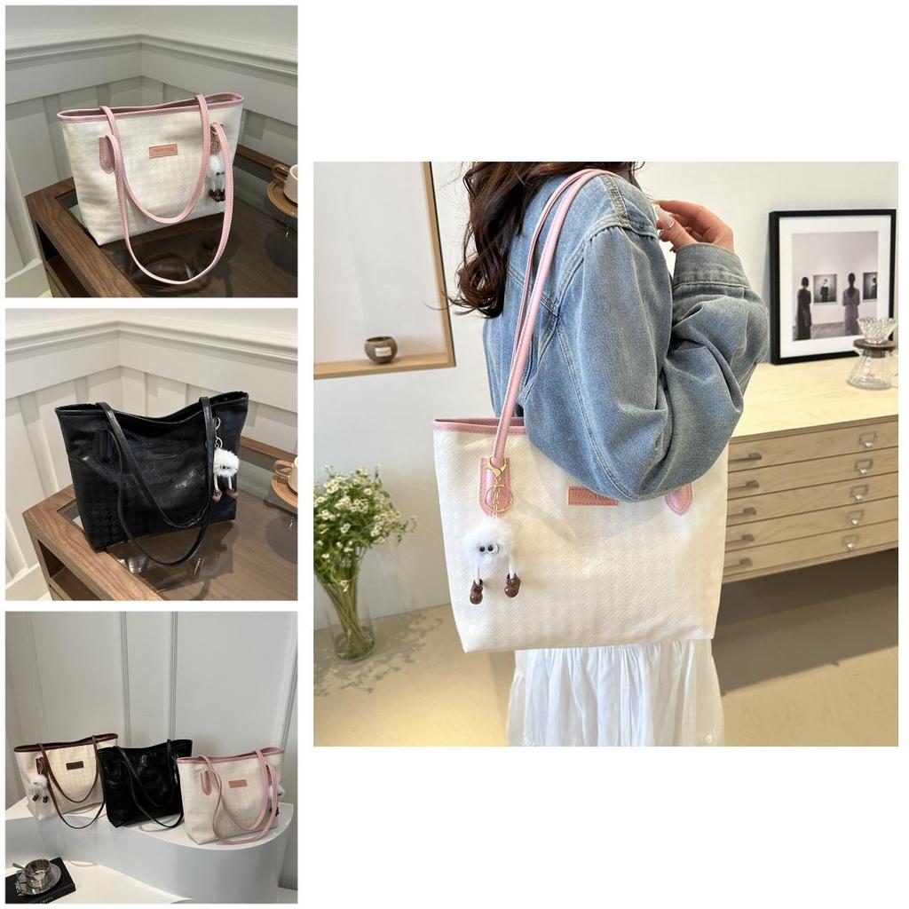 Trendy Oversized Tote Bag Women's 2024 Spring Street Style Shoulder Bag Student Commuter Bag