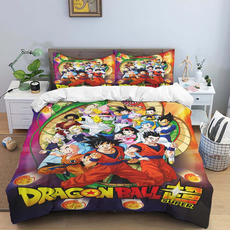 The Dragon Ball Three-piece Bedding Set (including One Duvet Cover and Two Pillowcases) Is The Perfect Holiday Gift.