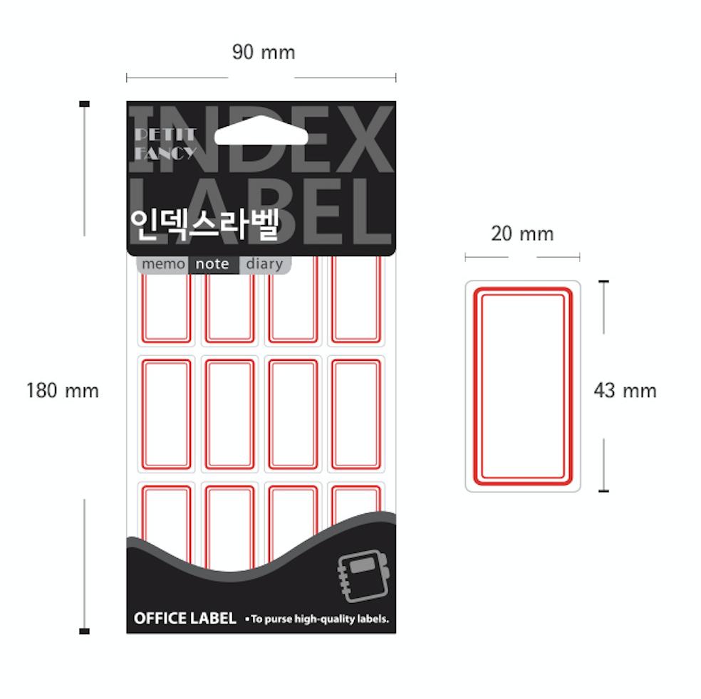 Petit Fancy Наклейки для этикеток (по 10 шт. каждая) Указательная этикетка / Этикетка категории / Офисная этикетка / Наклейки для тегов / Инструменты для маркировки / Метка для указателя — 48 вариантов