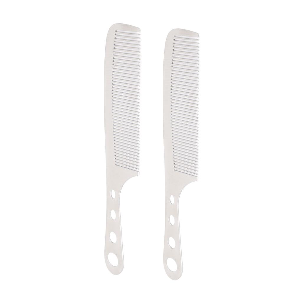 2 шт. Расческа для волос из нержавеющей стали, предотвращающая статическое электричество, профессиональная парикмахерская расческа для укладки и груминга