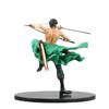 One Piece Roronoa Zoro Pvc 18cm Battle Ver Anime Model Action Figure Collection Three Knifetoy Exquisite Desktop Decoration