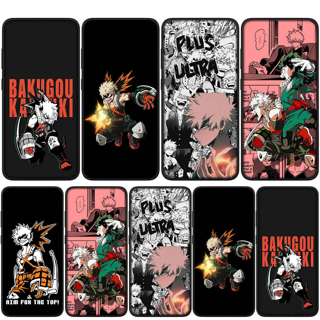 Чехол для iPhone 17 16 15 Xiaomi Poco Redmi Note 14 13 12 Pro Max Samsung Galaxy S25 S24 S23 OPPO Huawei Бакуго Кацуки Моя геройская академия Чехол для телефона