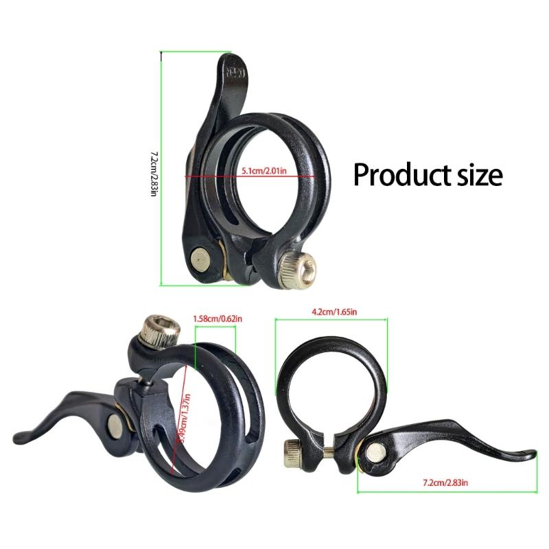 Quick Release Bicycles Seatpost Clamp Aluminum Alloy 34.9mm Seat Tube Clamp Road Bike Seat Tube Clip Easy to Install