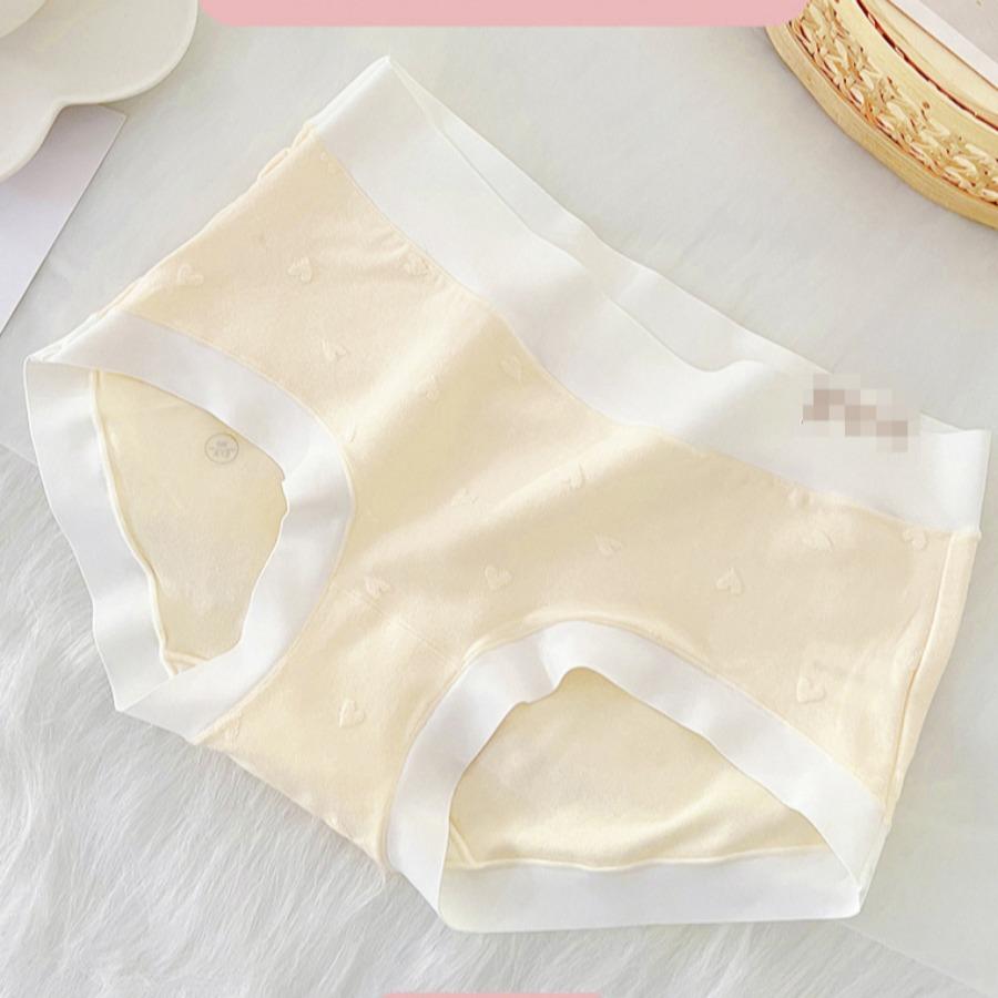 Lingerie Women's Underwear with No Trace Large Size Hip Hugging Breathable Mid Waist Briefs Female Panties