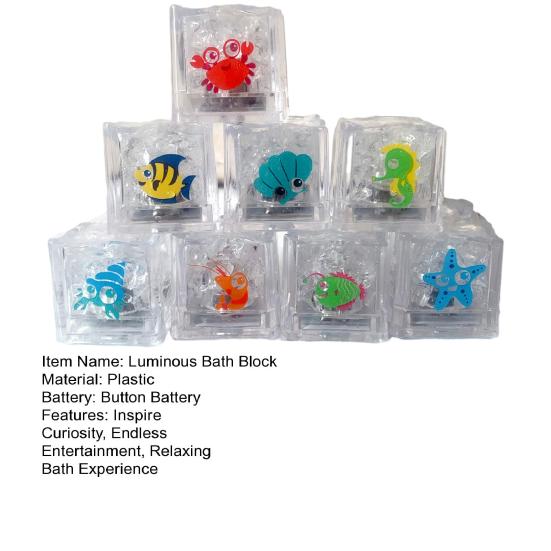 8 шт. светящиеся кубики для ванны набор с морскими животными графика светящиеся игрушки для ванны для детей активируемые водой сенсорные игрушки для ванны