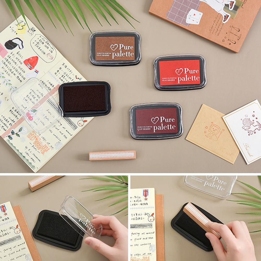 Винтажные подушечки для чернил большого размера для штампов, поделки своими руками, подушечки для штампов для скрапбукинга, резиновые деревянные штампы, бумажные подушечки для чернил