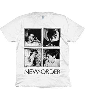 New Order - Portraits - 1982 - Органическая футболка - Joy Division - Factory