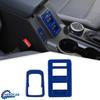 2X Blue ABS Window Switch Trim Cover Decor Accessories For Ford Bronco -25