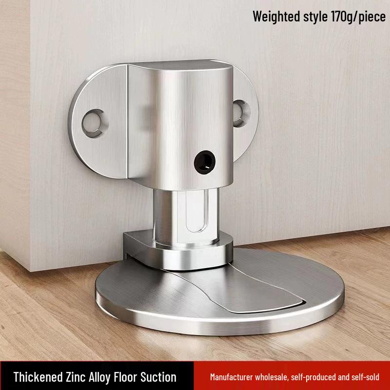 Бесшумный дверной стопор: Бесфрезерный, невидимый напольный бампер для спальни и ванной комнаты