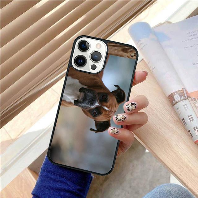 Милый щенок боксера TPU Чехол-оболочка для iPhone 17 Air 15 16 14 13 12 Pro Max 11 Pro Max Plus Чехол для телефона