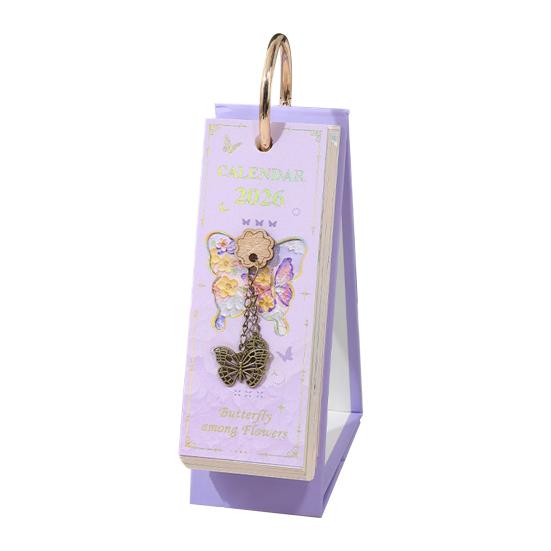 2026 Масляная пастель Настольный календарь Ежедневник Маркер событий Настольный календарь Декоративный Календарь на спирали для дома, офиса, школы