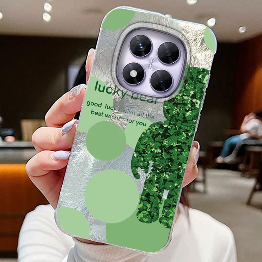 Красочный градиентный белый бабочка леопард принт любовь для Xiaomi Redmi Note 14 Pro 5G чехлы для телефонов крышка мягкий силиконовый бампер жесткая ПК задняя крышка