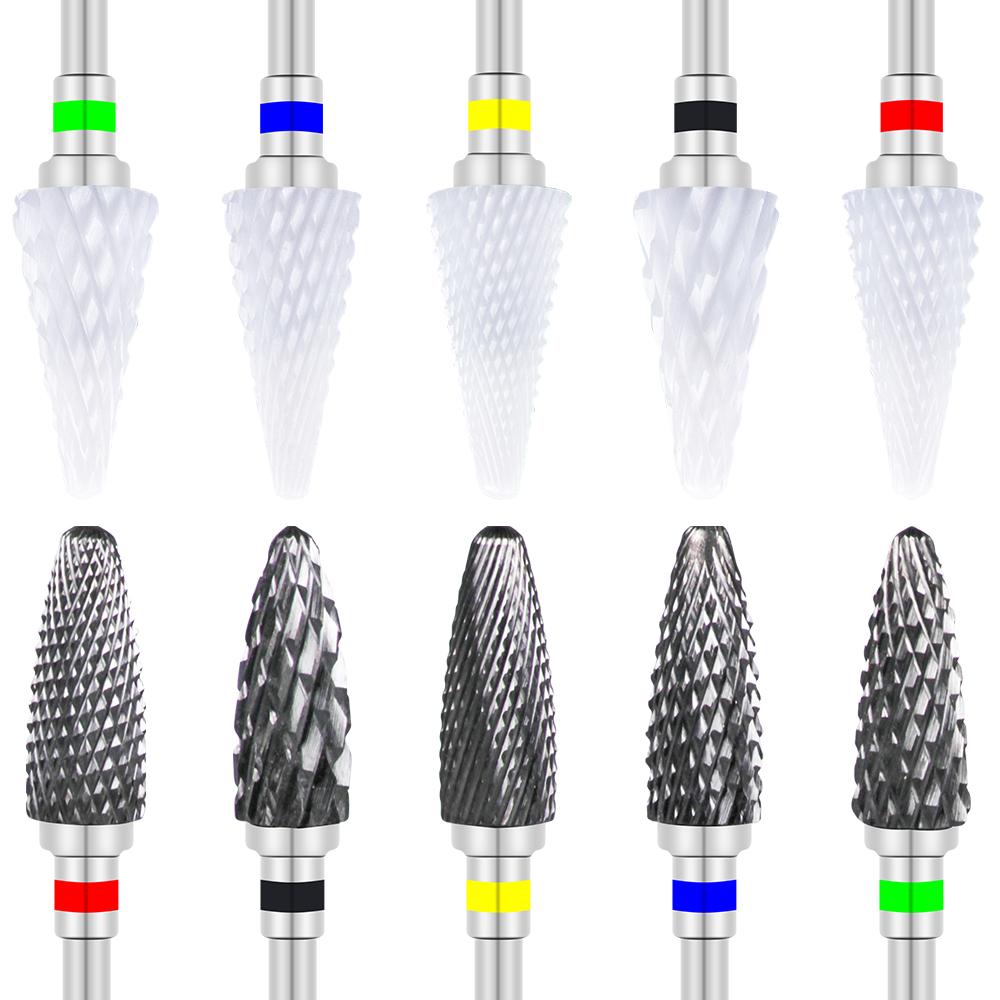 Фреза для маникюра, керамическое сверло для ногтей, маникюрный станок, инструменты для педикюра, вращающиеся фрезы для удаления геля